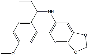 N-[1-(4-methoxyphenyl)propyl]-2H-1,3-benzodioxol-5-amine Struktur