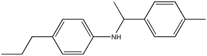 N-[1-(4-methylphenyl)ethyl]-4-propylaniline Struktur