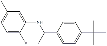 N-[1-(4-tert-butylphenyl)ethyl]-2-fluoro-5-methylaniline Struktur