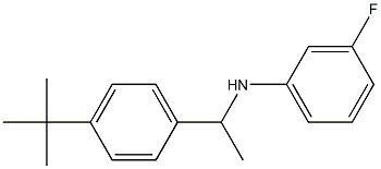 N-[1-(4-tert-butylphenyl)ethyl]-3-fluoroaniline Struktur