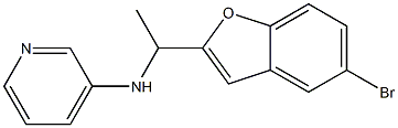 N-[1-(5-bromo-1-benzofuran-2-yl)ethyl]pyridin-3-amine Struktur