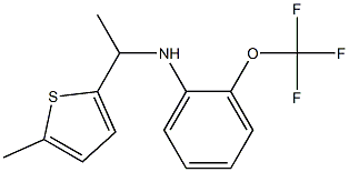 N-[1-(5-methylthiophen-2-yl)ethyl]-2-(trifluoromethoxy)aniline Struktur