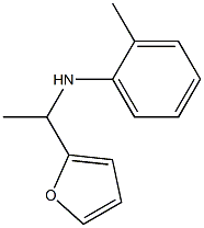 N-[1-(furan-2-yl)ethyl]-2-methylaniline Struktur