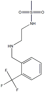 N-[2-({[2-(trifluoromethyl)phenyl]methyl}amino)ethyl]methanesulfonamide Struktur