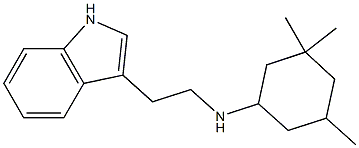 N-[2-(1H-indol-3-yl)ethyl]-3,3,5-trimethylcyclohexan-1-amine Struktur