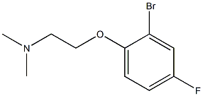 N-[2-(2-bromo-4-fluorophenoxy)ethyl]-N,N-dimethylamine Struktur