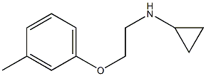 N-[2-(3-methylphenoxy)ethyl]cyclopropanamine Struktur