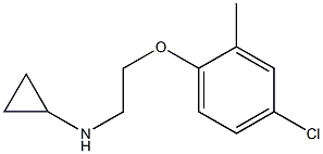 N-[2-(4-chloro-2-methylphenoxy)ethyl]cyclopropanamine Struktur