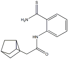 N-[2-(aminocarbonothioyl)phenyl]-2-bicyclo[2.2.1]hept-2-ylacetamide Struktur