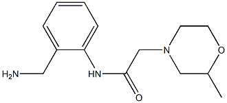 N-[2-(aminomethyl)phenyl]-2-(2-methylmorpholin-4-yl)acetamide Struktur