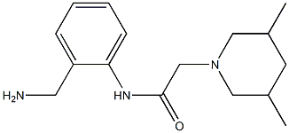 N-[2-(aminomethyl)phenyl]-2-(3,5-dimethylpiperidin-1-yl)acetamide Struktur