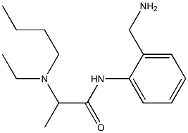 N-[2-(aminomethyl)phenyl]-2-[butyl(ethyl)amino]propanamide Struktur