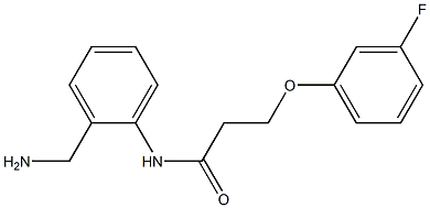 N-[2-(aminomethyl)phenyl]-3-(3-fluorophenoxy)propanamide Struktur