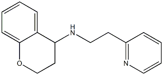 N-[2-(pyridin-2-yl)ethyl]-3,4-dihydro-2H-1-benzopyran-4-amine Struktur