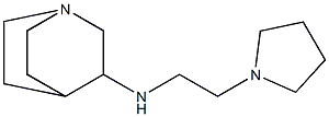 N-[2-(pyrrolidin-1-yl)ethyl]-1-azabicyclo[2.2.2]octan-3-amine Struktur