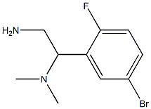 N-[2-amino-1-(5-bromo-2-fluorophenyl)ethyl]-N,N-dimethylamine Struktur