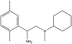 N-[2-amino-2-(2,5-dimethylphenyl)ethyl]-N-methylcyclohexanamine Struktur