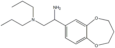 N-[2-amino-2-(3,4-dihydro-2H-1,5-benzodioxepin-7-yl)ethyl]-N,N-dipropylamine Struktur