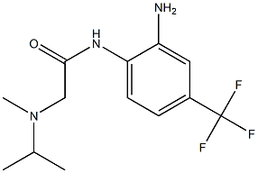 N-[2-amino-4-(trifluoromethyl)phenyl]-2-[isopropyl(methyl)amino]acetamide Struktur