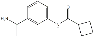 N-[3-(1-aminoethyl)phenyl]cyclobutanecarboxamide Struktur