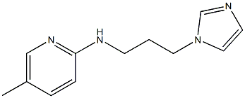 N-[3-(1H-imidazol-1-yl)propyl]-5-methylpyridin-2-amine Struktur