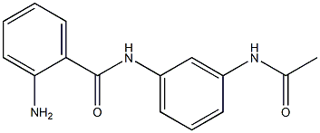 N-[3-(acetylamino)phenyl]-2-aminobenzamide Struktur