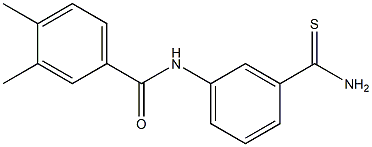 N-[3-(aminocarbonothioyl)phenyl]-3,4-dimethylbenzamide Struktur