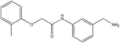 N-[3-(aminomethyl)phenyl]-2-(2-methylphenoxy)acetamide Struktur