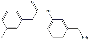 N-[3-(aminomethyl)phenyl]-2-(3-fluorophenyl)acetamide Struktur