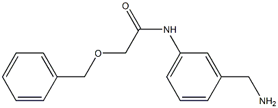 N-[3-(aminomethyl)phenyl]-2-(benzyloxy)acetamide Struktur