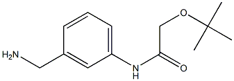 N-[3-(aminomethyl)phenyl]-2-(tert-butoxy)acetamide Struktur