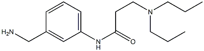 N-[3-(aminomethyl)phenyl]-3-(dipropylamino)propanamide Struktur