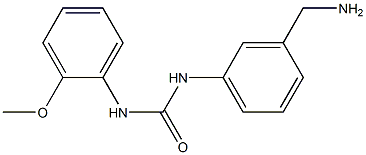 N-[3-(aminomethyl)phenyl]-N'-(2-methoxyphenyl)urea Struktur