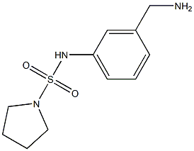 N-[3-(aminomethyl)phenyl]pyrrolidine-1-sulfonamide Struktur