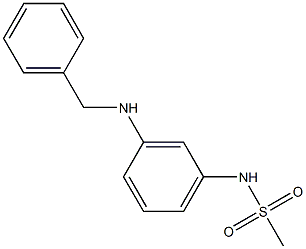 N-[3-(benzylamino)phenyl]methanesulfonamide Struktur