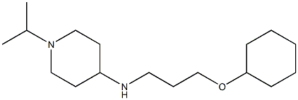 N-[3-(cyclohexyloxy)propyl]-1-(propan-2-yl)piperidin-4-amine Struktur