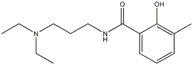 N-[3-(diethylamino)propyl]-2-hydroxy-3-methylbenzamide Struktur