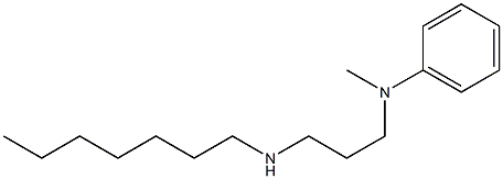 N-[3-(heptylamino)propyl]-N-methylaniline Struktur