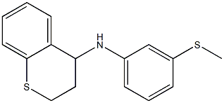 N-[3-(methylsulfanyl)phenyl]-3,4-dihydro-2H-1-benzothiopyran-4-amine Struktur