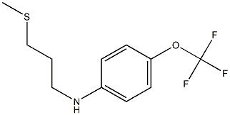 N-[3-(methylsulfanyl)propyl]-4-(trifluoromethoxy)aniline Struktur