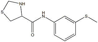 N-[3-(methylthio)phenyl]-1,3-thiazolidine-4-carboxamide Struktur