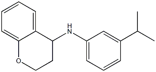 N-[3-(propan-2-yl)phenyl]-3,4-dihydro-2H-1-benzopyran-4-amine Struktur