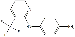 N-[3-(trifluoromethyl)pyridin-2-yl]benzene-1,4-diamine Struktur