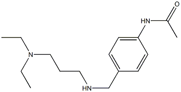 N-[4-({[3-(diethylamino)propyl]amino}methyl)phenyl]acetamide Struktur