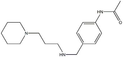 N-[4-({[3-(piperidin-1-yl)propyl]amino}methyl)phenyl]acetamide Struktur