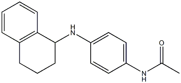 N-[4-(1,2,3,4-tetrahydronaphthalen-1-ylamino)phenyl]acetamide Struktur