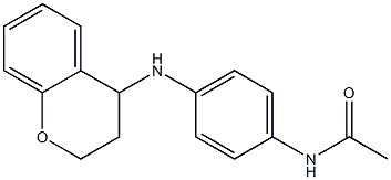 N-[4-(3,4-dihydro-2H-1-benzopyran-4-ylamino)phenyl]acetamide Struktur