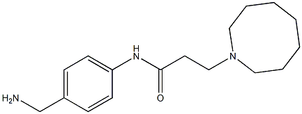 N-[4-(aminomethyl)phenyl]-3-(azocan-1-yl)propanamide Struktur