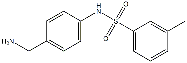 N-[4-(aminomethyl)phenyl]-3-methylbenzenesulfonamide Struktur