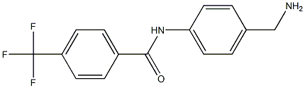 N-[4-(aminomethyl)phenyl]-4-(trifluoromethyl)benzamide Struktur